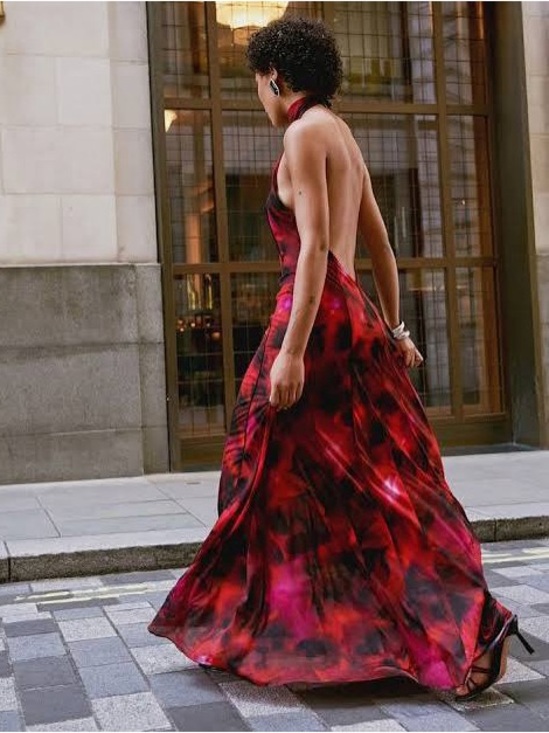 ASOS Dresses & Skirts - ASOS DESIGN sheer halter maxi